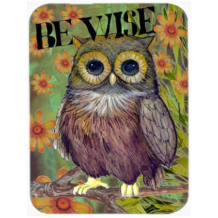 Carolines Treasures Carolines Treasures PJC1029LCB Be Wise Owl Glass Cutting Board; Large PJC1029LCB